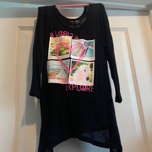 Justice Girls Long Sleeve “The World Is Yours To Explore”
